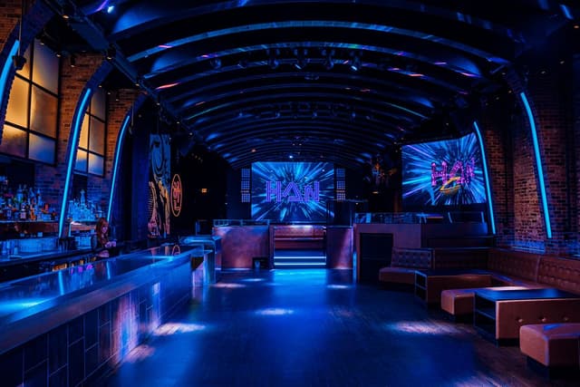 Han nightclub interior displaying contemporary venue layout and design
